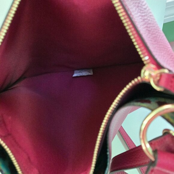 Nanette Lepore Burgundy Vegan Leather Large Convertible Shoulder Crossbody Bag - Picture 5 of 6